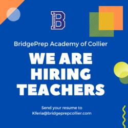 WE ARE HIRING TEACHERS.